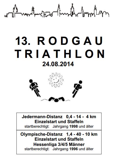 Wettkampfbericht zum 13. Rodgau Triathlon 2014