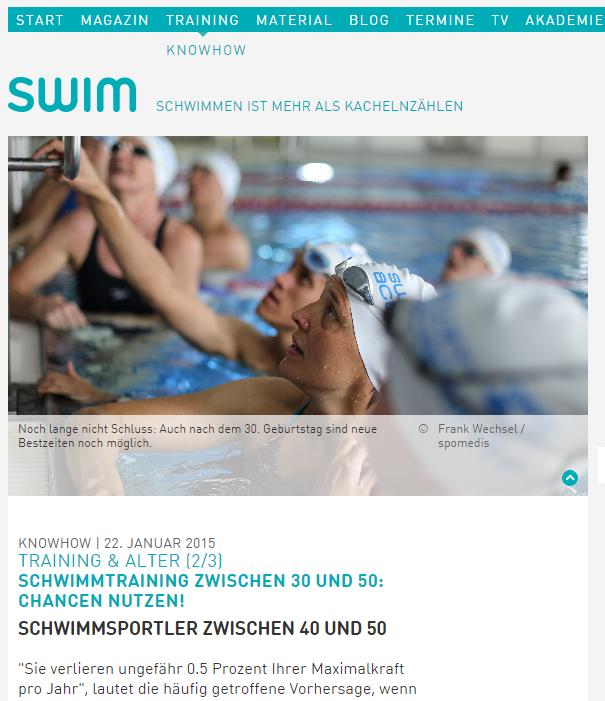 SCHWIMMTRAINING ZWISCHEN 30 UND 50 gefunden auf swim.de